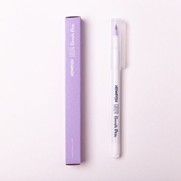 CANETA BRUSH NEWPEN GINZAPRO ROXO LAVANDA 2645