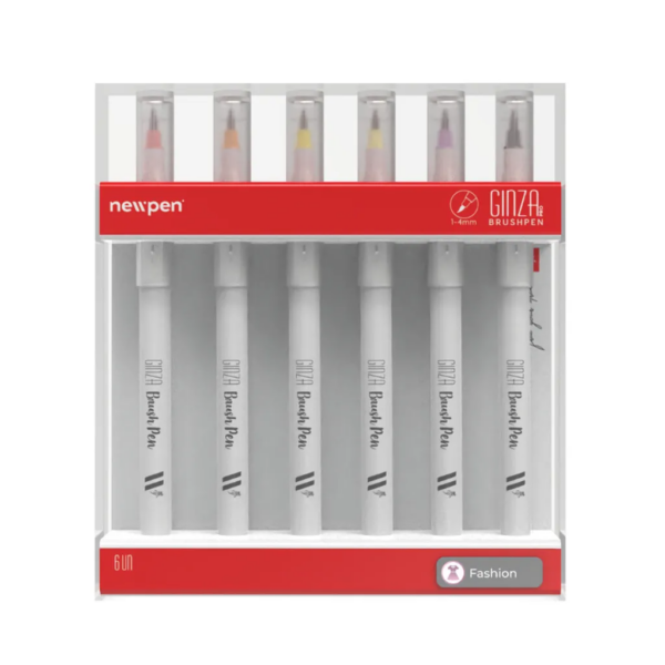 CANETA BRUSH NEWPEN GINZAPRO FASHION EST C/6