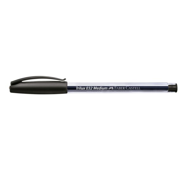 CANETA ESF FABER-CASTELL TRILUX 032 MEDIA - PRETA