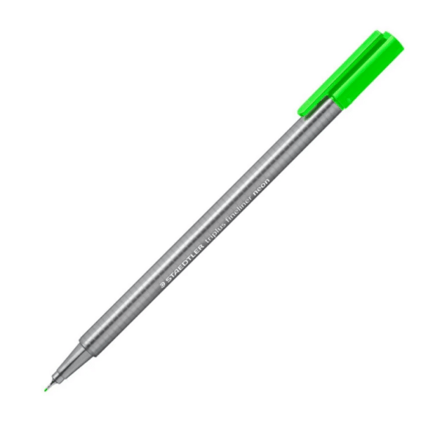 CANETA FINE STAEDTLER TRIPLUS 0.3 NEON GREEN