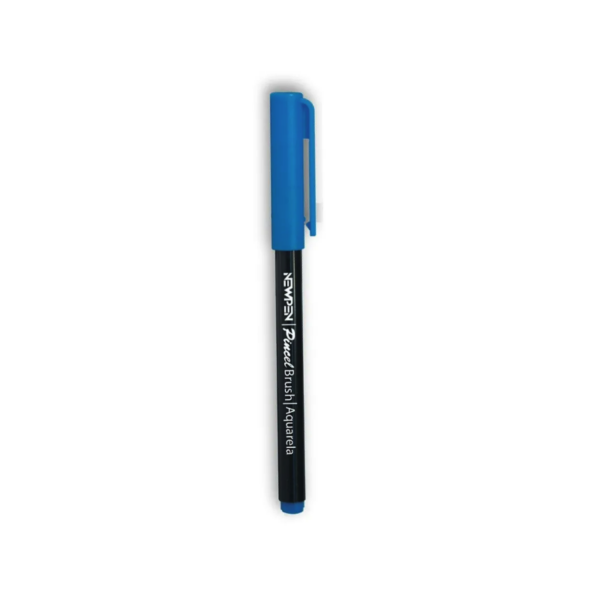 CANETA BRUSH NEWPEN BRUSHPEN AZUL CIANO