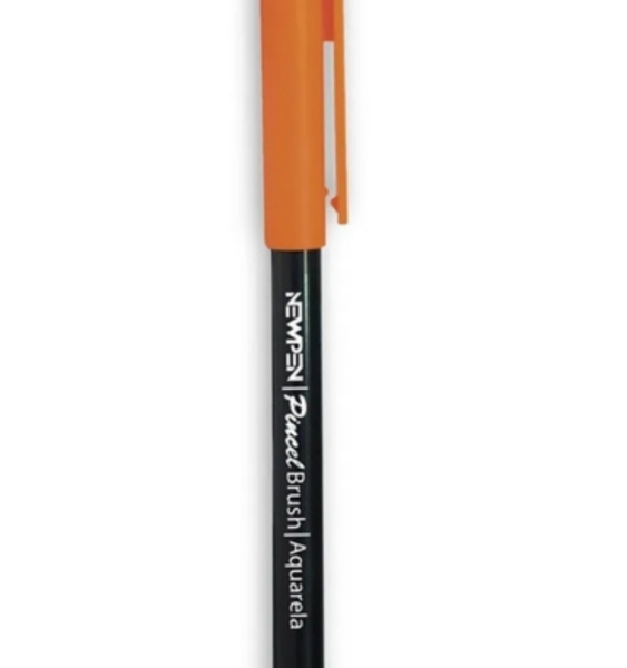 CANETA BRUSH NEWPEN BRUSHPEN LARANJA PUMPKIN