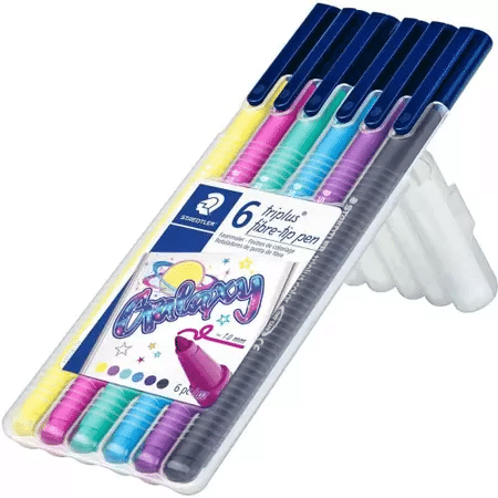 CANETA HIDROCOR STAEDTLER TRIPLUS 1.0 EST C/6 GALA