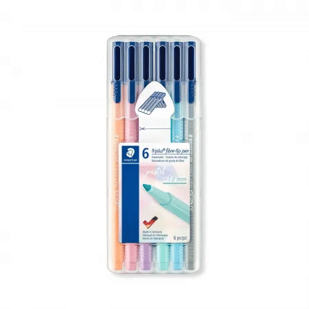CANETA HIDROCOR STAEDTLER TRIPLUS 1.0 EST C/6 FLAM