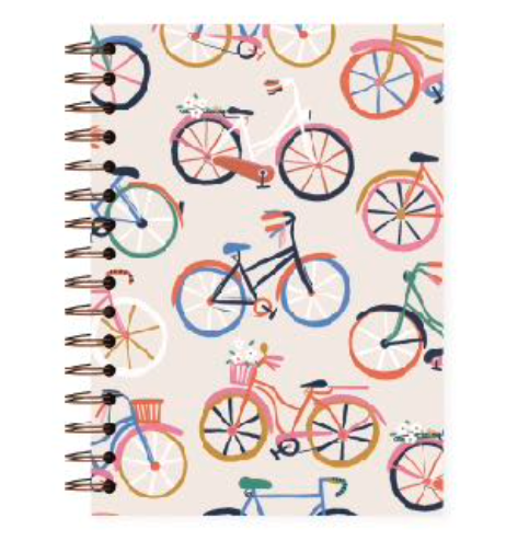 CADERNO A5 LUBI BICICLETAS MEIO A MEIO