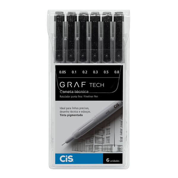 CANETA TECNICA CIS GRAF TECH EST C/6