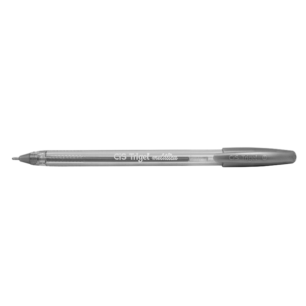 CANETA GEL CIS TRIGEL METALICA 1.0 MM - PRATA
