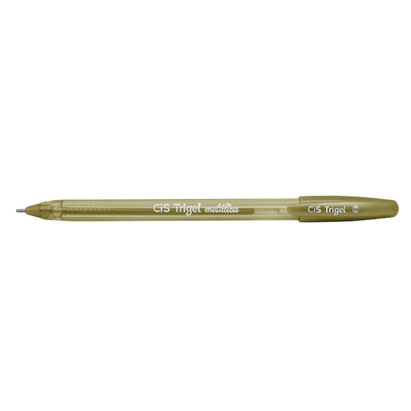 CANETA GEL CIS TRIGEL METALICA 1.0 MM - OURO