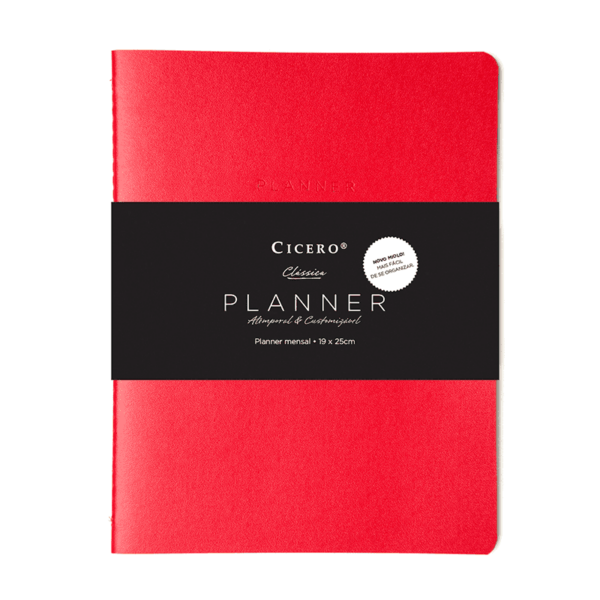 PLANNER PERM CICERO REVISTA CLASSICA VERMELHO