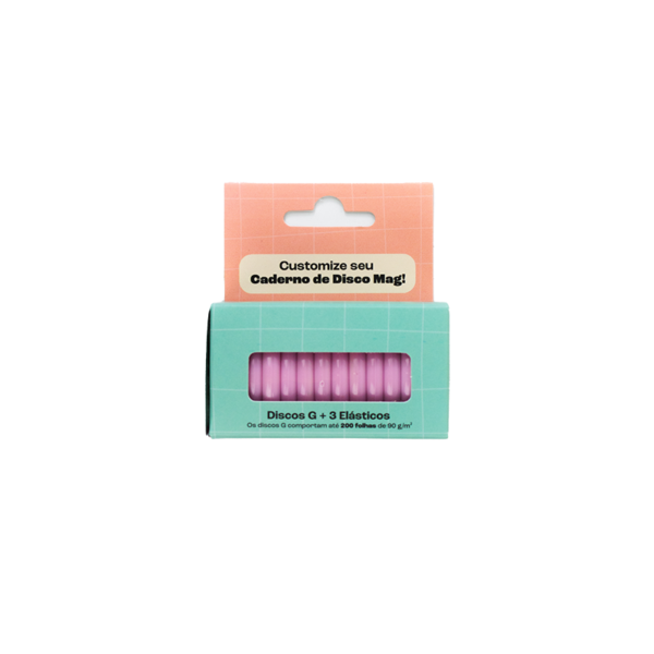 DISCOS + ELASTICO MAGNOLIA ROSA PASTEL
