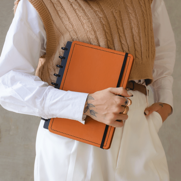 Caderno de Disco Magnólia Boho Caramelo