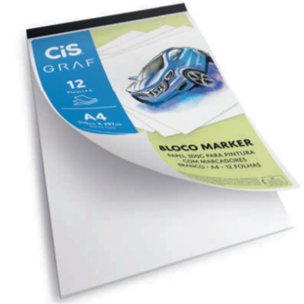 BLOCO LETTERING CIS MARKER A4 300G