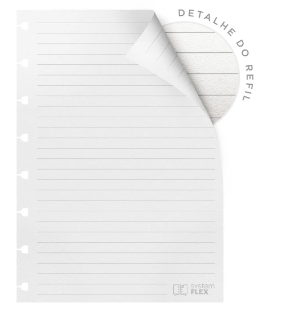 REFIL CADERNO SYSTEMFLEX OTIMA GRANDE PAUTADO