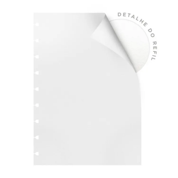 REFIL CADERNO SYSTEMFLEX OTIMA GRANDE EM BRANCO