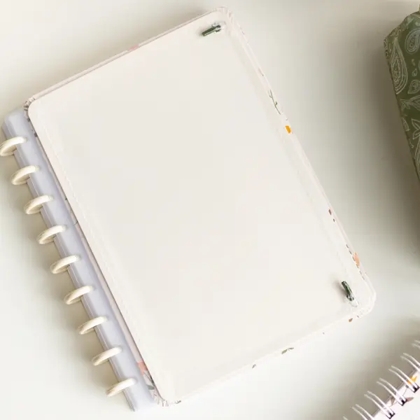 CADERNO DE DISCO MAGNOLIA BOHO OUTONO FLORAL