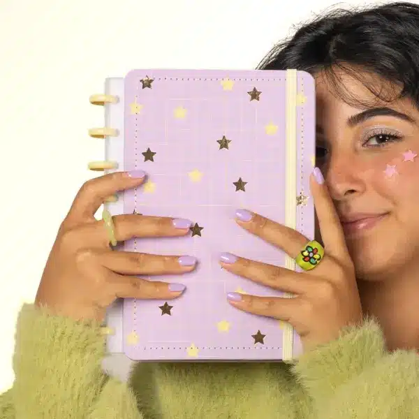 Caderno de Disco Magnólia Candy Grid Stars